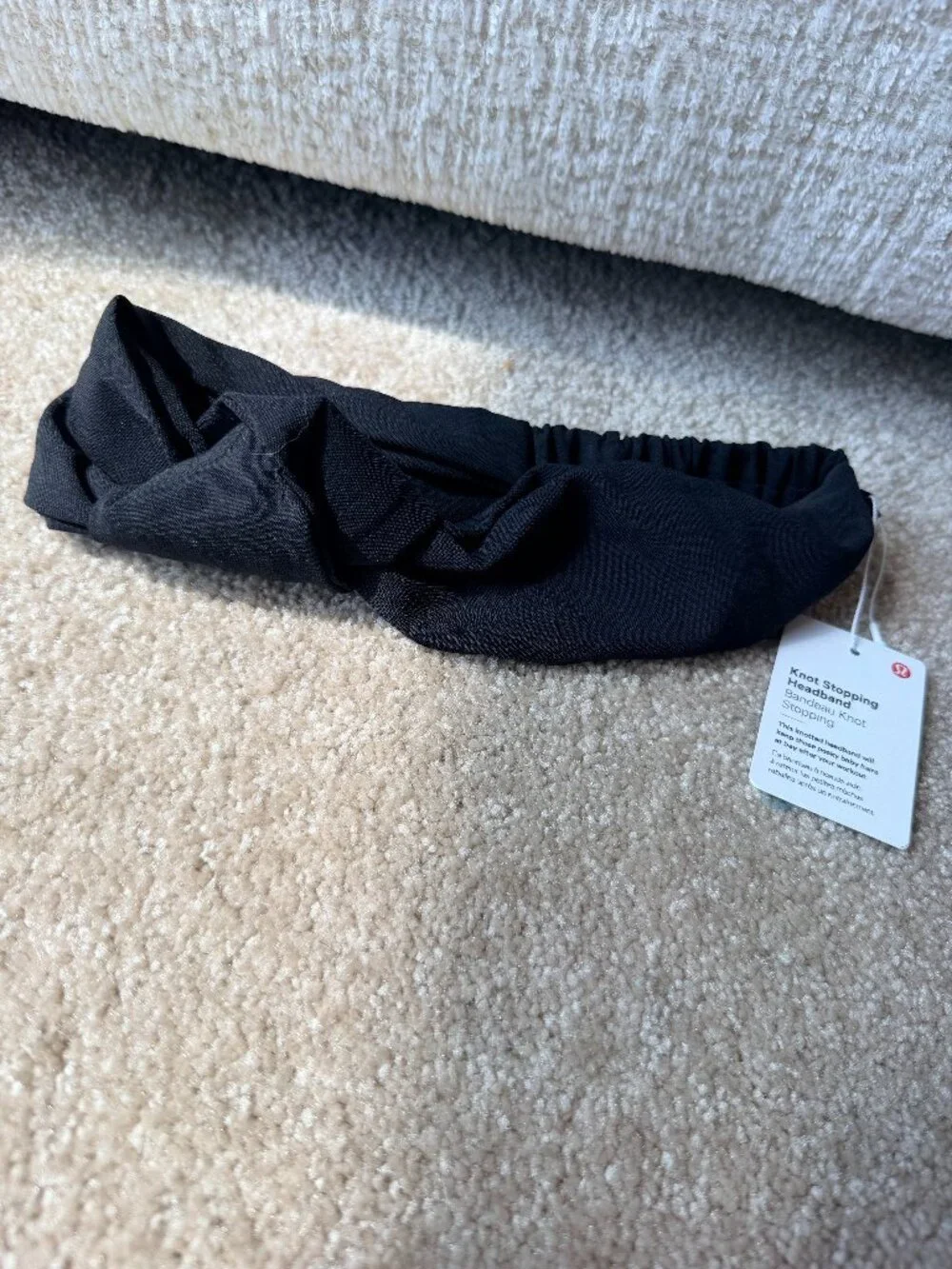 Lululemon Black Knot Stopping Headband
